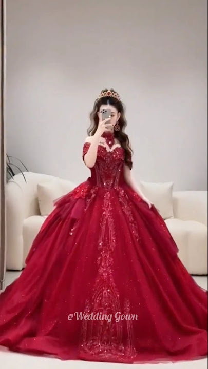 Weddings should be in Chinese red! | Wedding Gown | #weddingdress #dreamdress #reddress #wedding