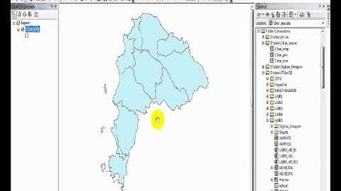 การใช้คำสั่งGeoprocessing ( Buffer Merge Dissolve และการวัด )