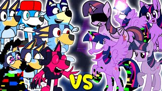 Bluey VS Twilight - ALL PHASES | Friday Night Funkin' Bluey vs My Little Pony | FNF Mods