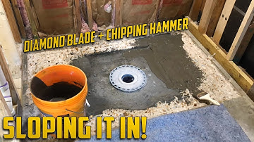 Installing a Curbless Shower on a Concrete Slab