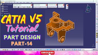 CATIA V5 Part Design Tutorials Part-14 | Practice Exercise Step-by-Step Modeling Tutorial