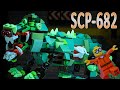 LEGO SCP 682 Hard-to-Destroy Reptile horror stop motion