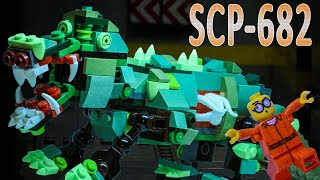 LEGO SCP 682 Hard-to-Destroy Reptile horror stop motion