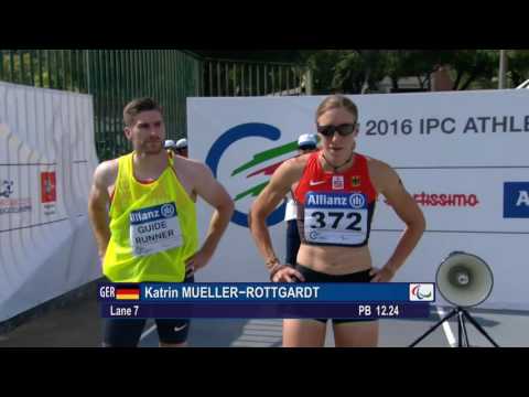 Women's 100 m T12 | final | 2016 IPC Athletics European Championships Grosseto