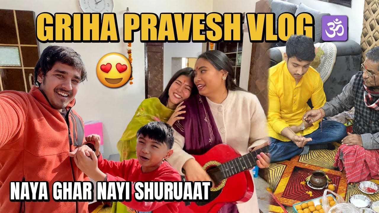 New Ghar Mein Griha Pravesh 🏠 😇 | New House Tour | 2 New Flats 😍