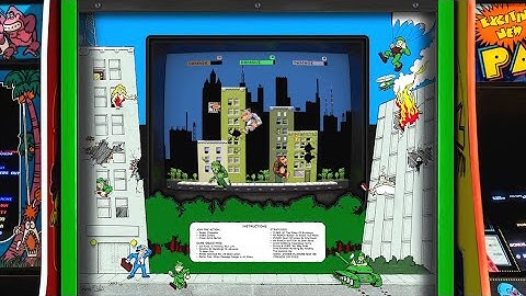 Rampage, Realistic Arcade Bezel with Reflective Shader by HyperSpaceMadness