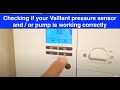 How to do a vaillant pressure sensor check and prevent F75 fault code errors