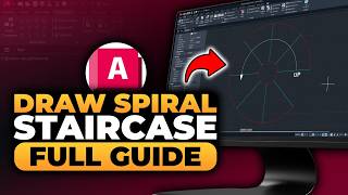 How To Draw Spiral Staircase in AutoCAD (𝟮𝟬𝟮𝟲) | BEST FULL GUIDE | NO Yapping, To The Point & EASY!