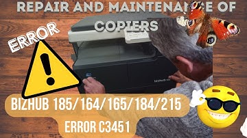 Konica Minolta Bizhub 185 С3451. Reset error C3451.#konicaminolta, #bizhub