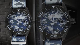 Tag Heuer Aquaracer Calibre 5 Black PVD Titanium Mens Watch WAY208D | SwissWatchExpo