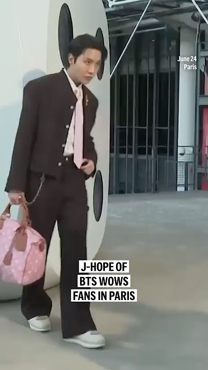 J-Hope of BTS wows fans in Paris