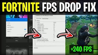 how to fix fps stutter/drops in fortnite season x (easy fix)