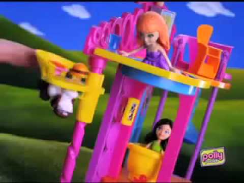 Polly Cola e Descola Sala de Jogos com Acessórios - Mattel