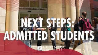 Next Steps for Admitted Students