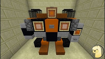 Minecraft - How To Build Transformers 3 Mudflap Robot Mode!