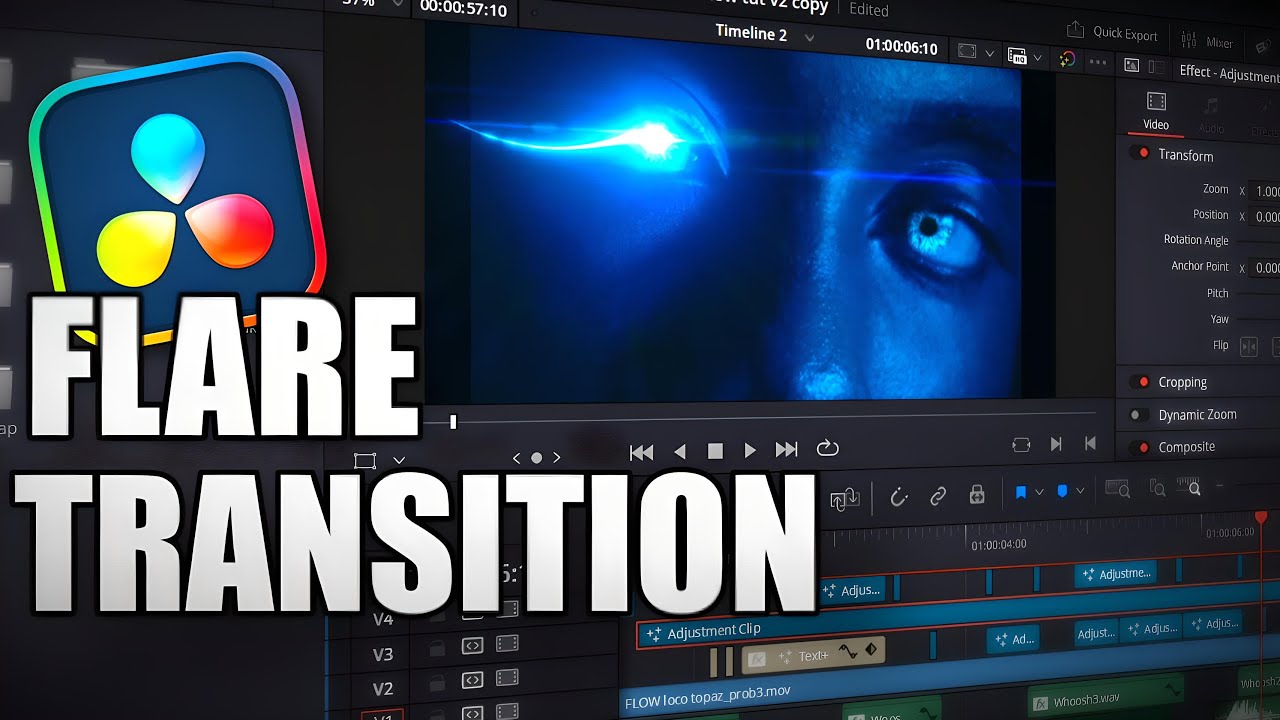 DaVinci Resolve Flare Transition Tutorial