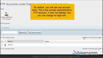 How to change your FTP account credentials in Plesk