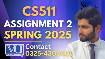 CS511 assignment 2 solution 2025 | CS511 assignment 2 solution spring 2025 #CS511#assignment2#2025