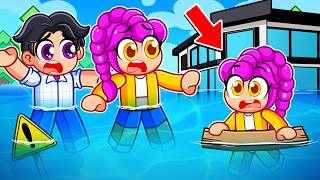 Our KPOP FAMILY is TRAPPED in THE FLOOD.. (Brookhaven)