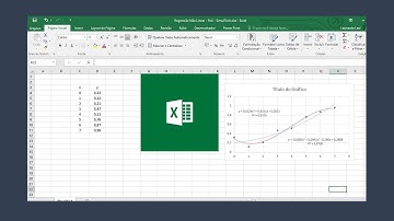 Regressão não linear no Microsoft Excel - Modelo Polinomial