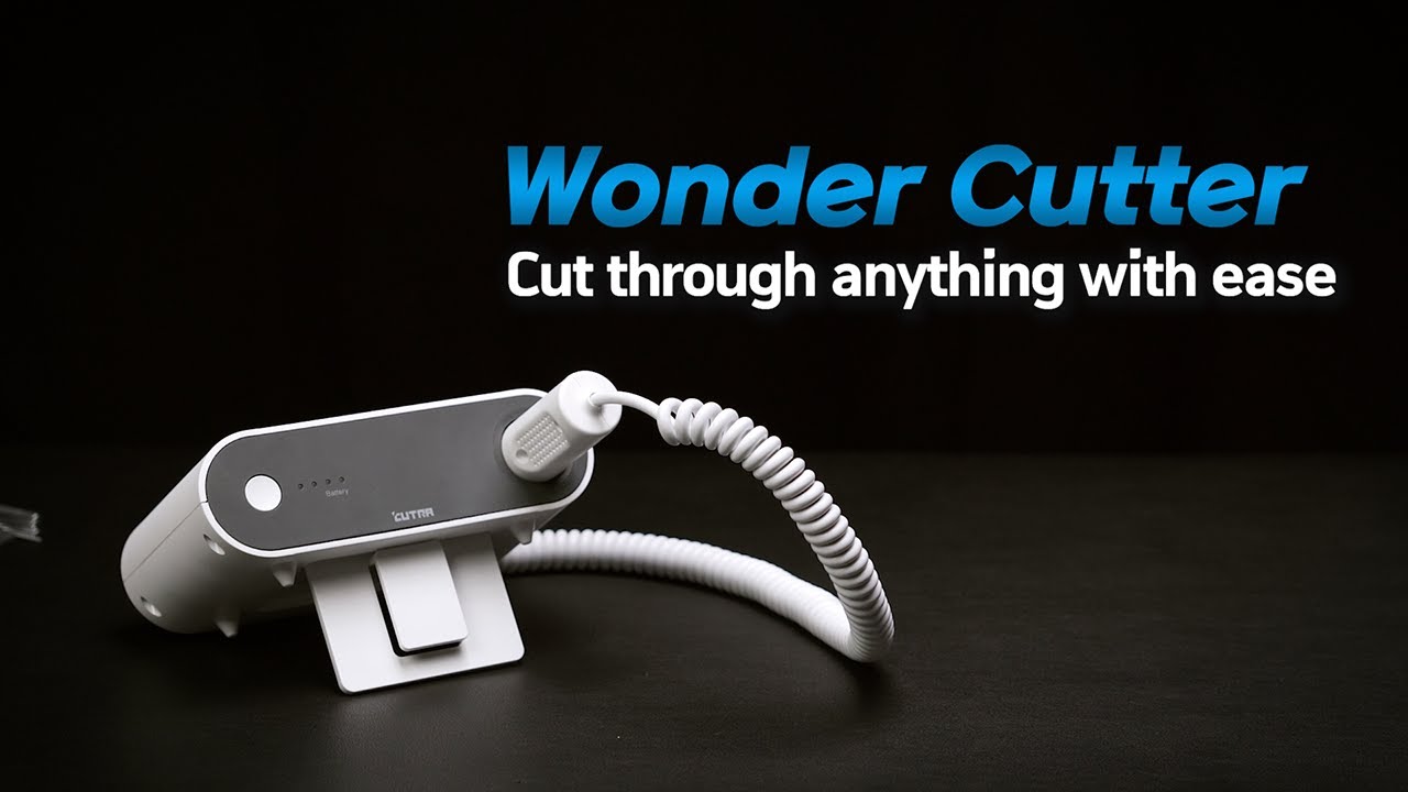 The Wondercutter S ultrasonic cutter precision cutting using 40,000  ultrasonic vibrations per second 