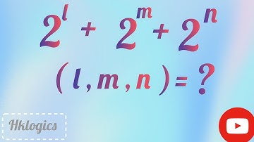A very nice olympiad math problem | what is the value of "l" ,"m", "n" in this question?