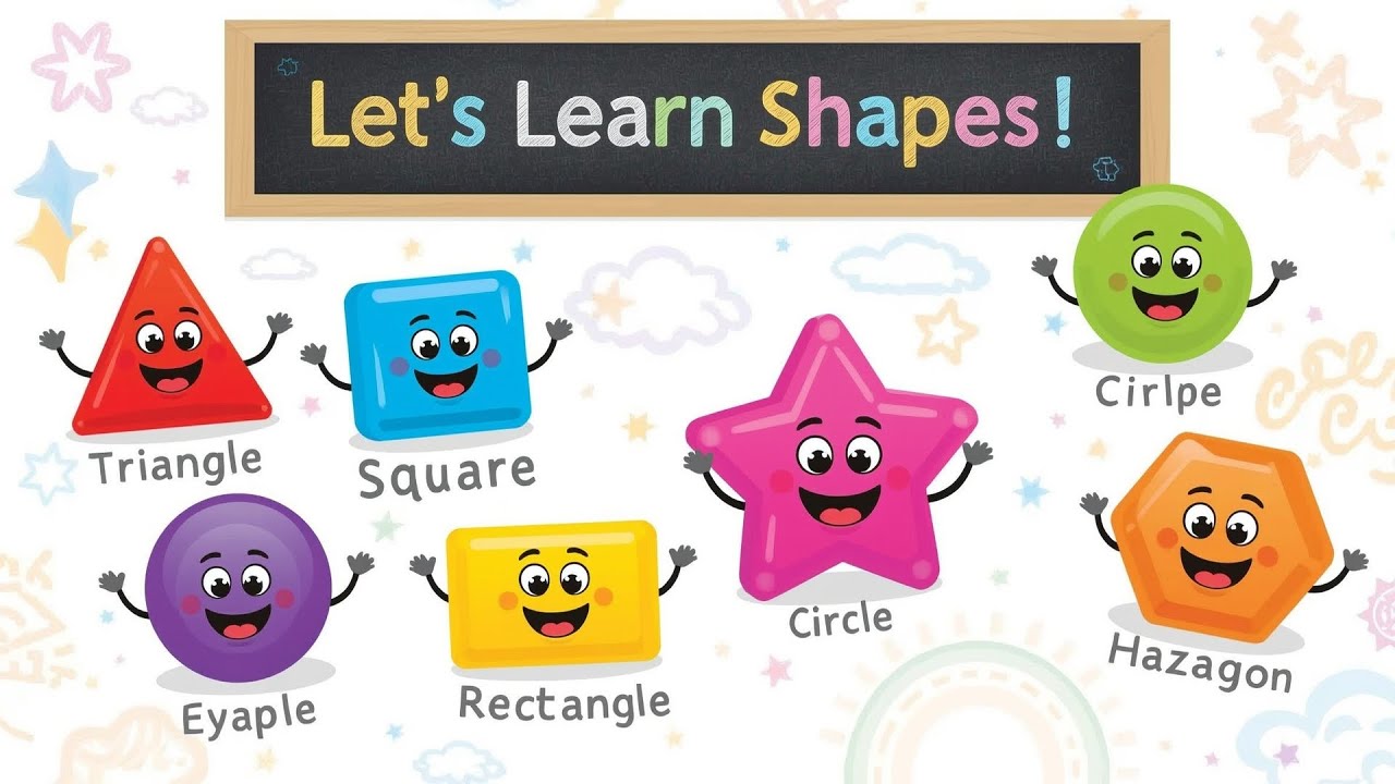 Learn Shapes with Fun Faces 🟦🔺🔵 | Basic Shapes for Kids | Kids ...