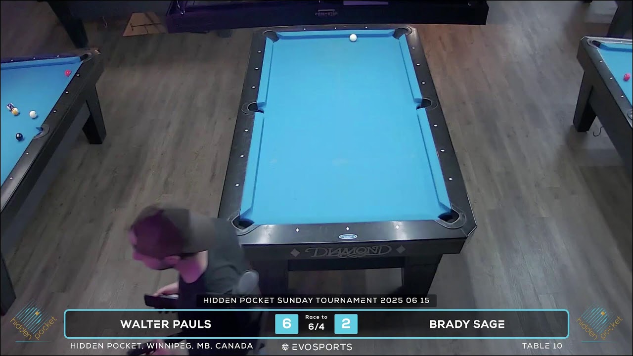 WALTER PAULS vs BRADY SAGE - HIDDEN POCKET - TABLE 10 | EvoSports