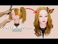 Corte mariposa  diy butterfly haircut   hazlo tu misma 