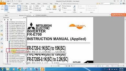 Truyền thông Modbus RTU giữa HMI Hitech và biến tần Mitsubishi E700