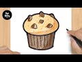 #831 How to Draw a Muffin - Easy Drawing Tutorial