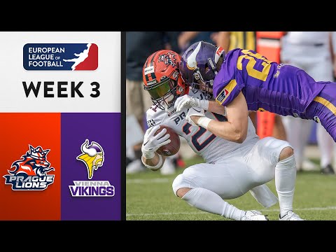 Prague Lions @ Vienna Vikings Highlights | Week 3 | Season 2023