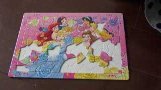 ディズニーのフラワープリンセスパズルをやってみた。その２