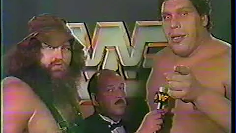 Andre The Giant & Hillbilly Jim MSG promo - aired 10/19/85