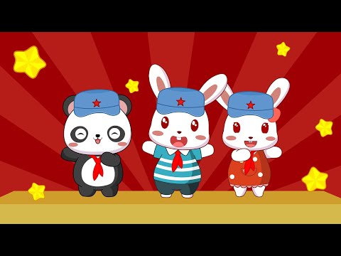 兔小贝儿歌 406 中国人民解放军进行曲 ｜儿歌大全｜儿童歌曲｜卡通｜动画｜童谣｜Nursery Rhymes