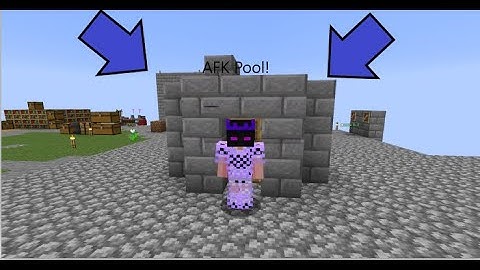 How to make an afk pool in Hypixel Skyblock.