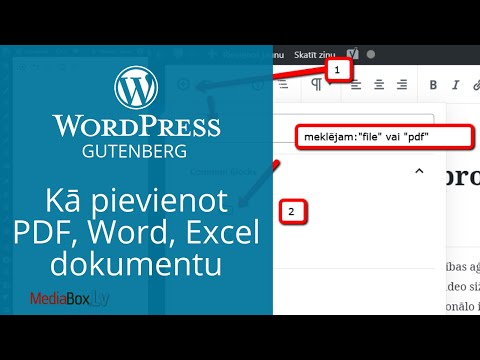 Kā WordPress pievienot lejupielādējamu dokumentu (PDF, Word, Excel, vai citu failu)?