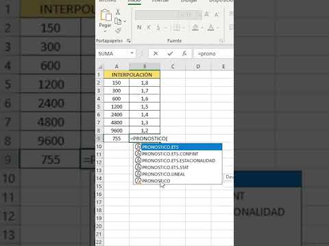 Vídeo: Excel té una funció d'interpolació?