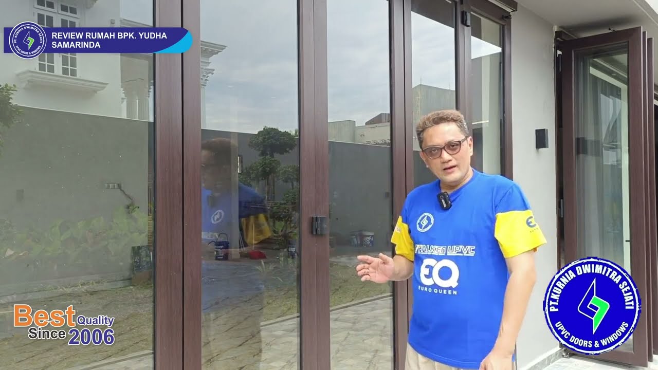 Pintu Folding UPVC Di Rumah Bapak Yudha - Kota Samarinda