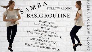 Basic Samba Solo Routine Practice || Beginner Samba Steps | Follow Along Samba