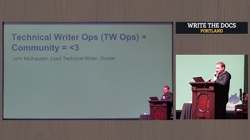 Write the Docs Portland 2017: Lightning Talks Part 2 by Various Speakers