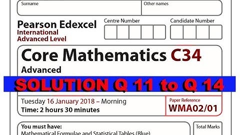 IAL C 34 JAN 2018 MATHEMATICS