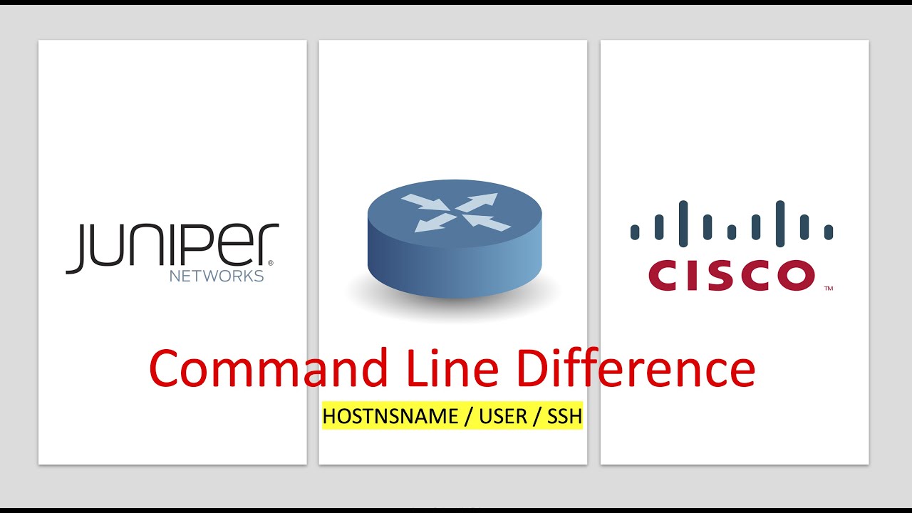 How To configure Hostname/User/SSH | Juniper vs Cisco | Command Line