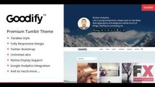 Preview Goodify - Responsive Tumblr Portfolio Theme