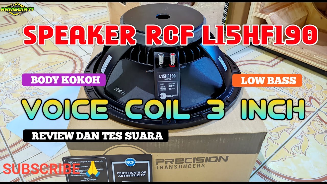 Review Tes Speaker RCF 15 INCH RCF L15H190 ‼️
