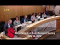 School Board Meeting - July 25, 2019