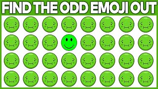 HOW GOOD ARE YOUR EYES #7  Find The Odd Emoji Out  Emoji Puzzle Quiz