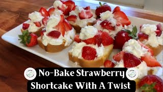3 Ingredient No-Bake Strawberry Shortcake Recipe
