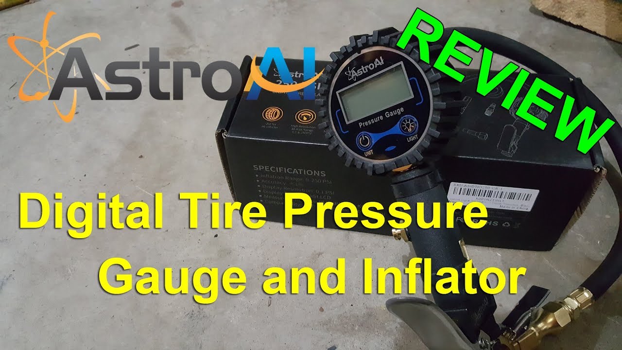 AstroAI 250 PSI Digital Tire Pressure Gauge and Inflator Review YouTube
