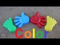 Learn Colors for Children Sand Molds Finger Family Song Nursery Rhymes mizinec